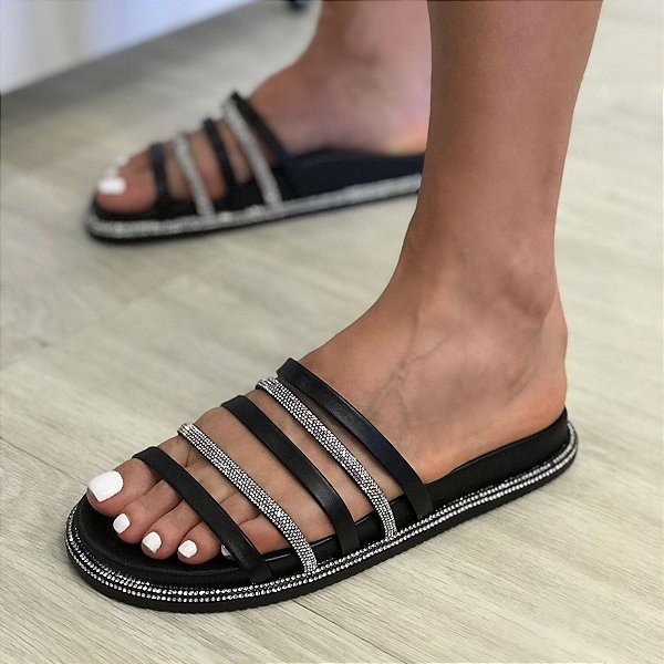 Birken Ravena tiras em strass black