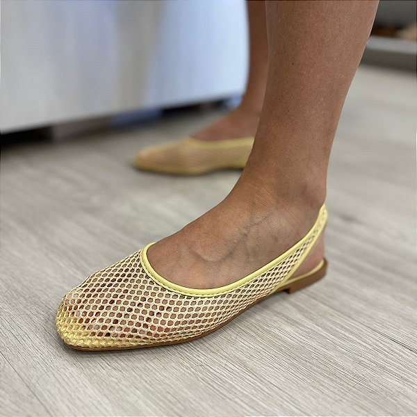 Sapatilha slingback Martina Manteiga