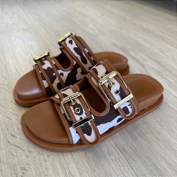 Birken Aline animal print solado anatômico