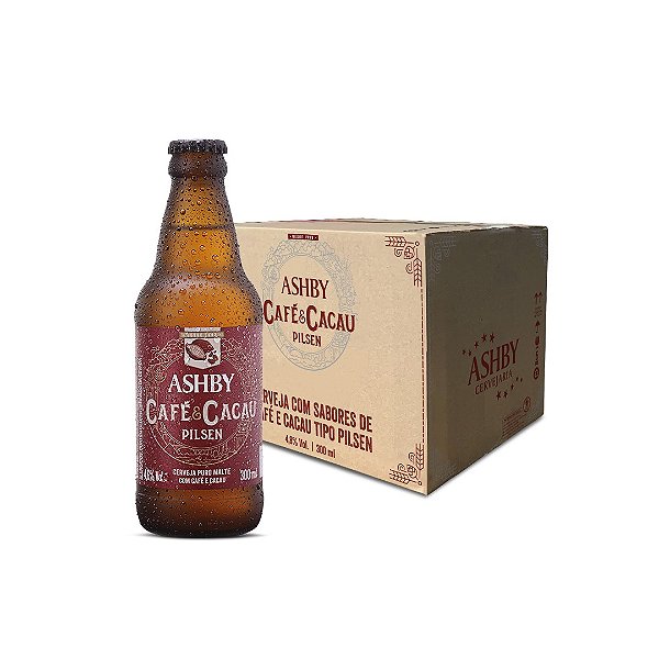 CERVEJA ASHBY PILSEN CAFÉ E CACAU - CAIXA C/ 12