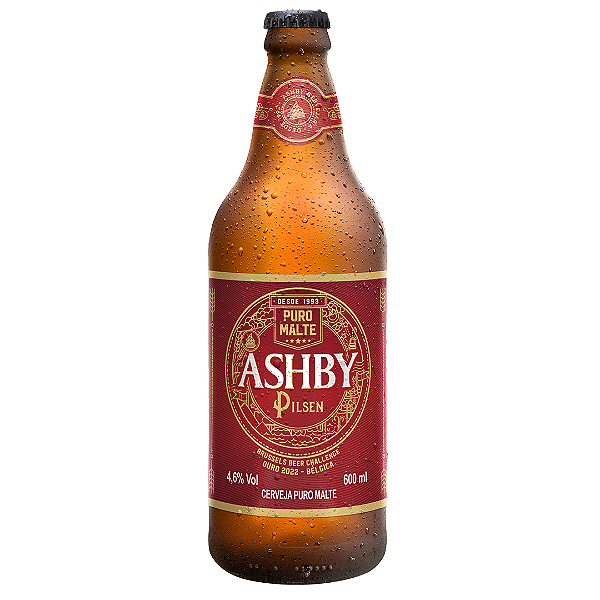 CERVEJA ASHBY PILSEN PURO MALTE 600ml