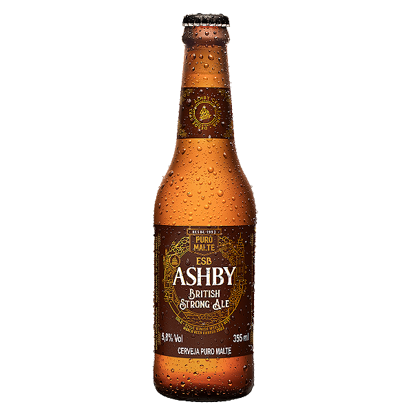 CERVEJA ASHBY BRITISH STRONG ALE  LONG NECK 355ml
