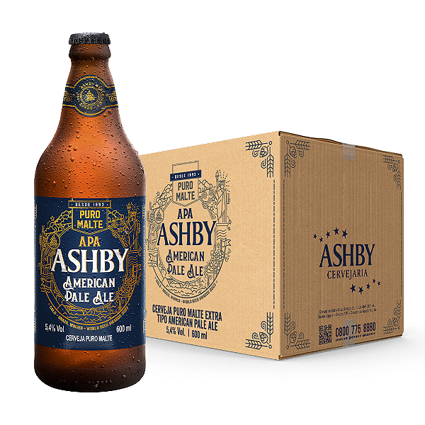 Cerveja Ashby American Pale Ale - Caixa com 12 unidades