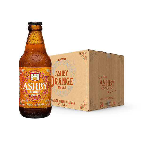 CERVEJA ASHBY ORANGE WHEAT - CAIXA C/ 12