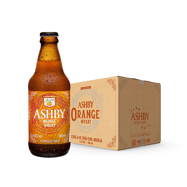 CERVEJA ASHBY ORANGE WHEAT - CAIXA C/ 12