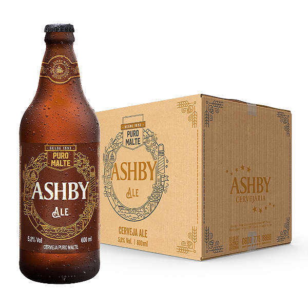 CERVEJA ASHBY ALE - CAIXA C/ 12