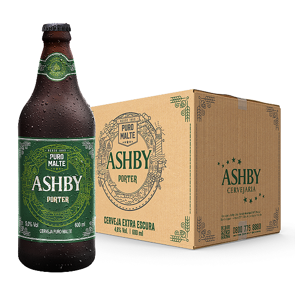 CERVEJA ASHBY PORTER - CAIXA C/ 12