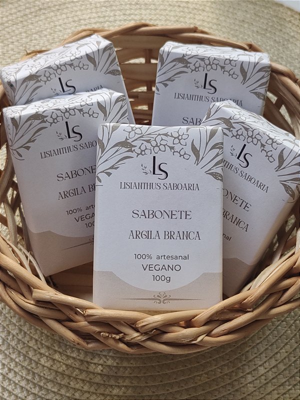 Sabonete Facial de Argila Branca Clareador
