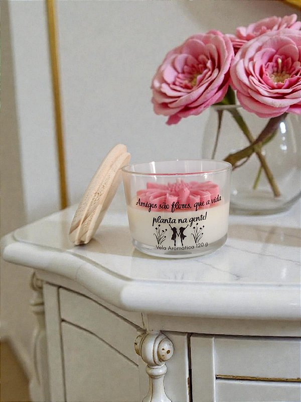 Vela Aromática Frases - Pistache