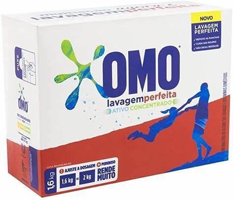 Sabao em po OMO Lavagem perfeita ANTI-RESIDUOS 1,6KG