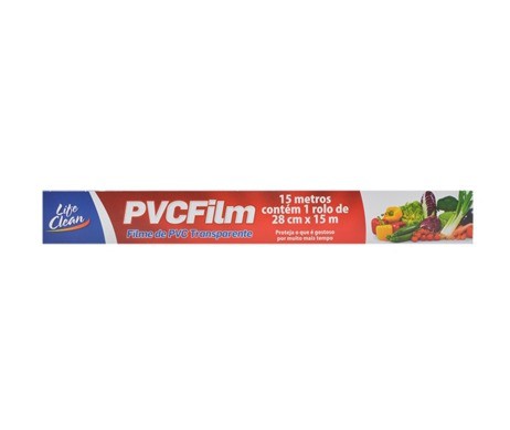 Filme de PVC transparente 28cmX15m Life clean
