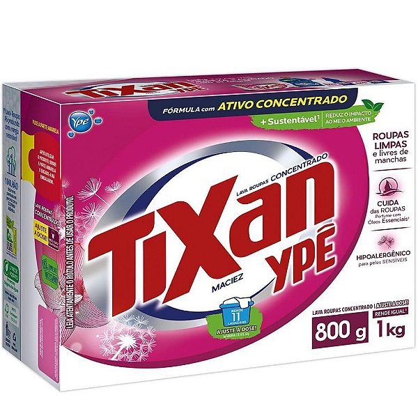 Sabão em Pó Ypê Tixan Maciex 800g