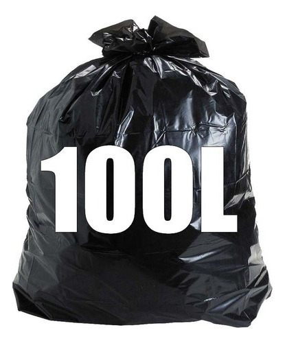 Saco De Lixo 100lt (85cmx75cm De Boca) - Micra 0,8 50 Un