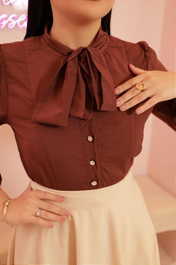 CAMISA RUTE MARROM