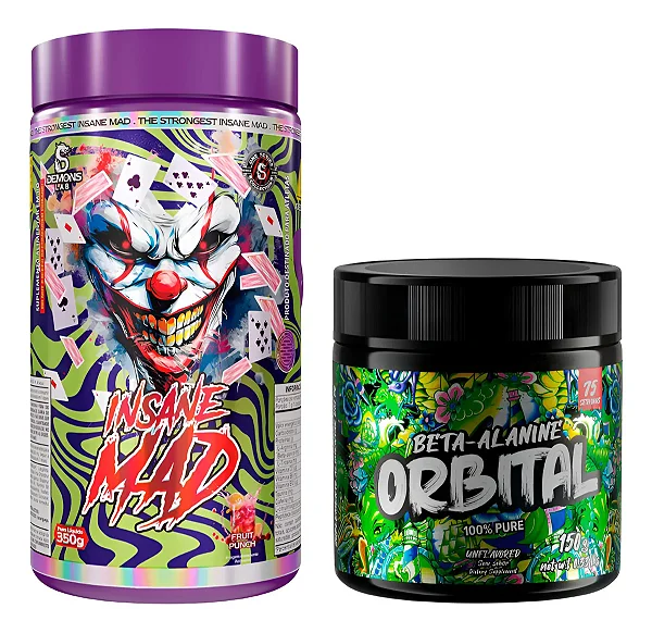 Pré-treino Insane Mad Demons + Beta-alanina 150g Orbital