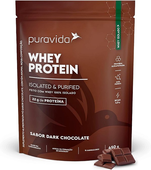Whey Protein Isolado Pura Vida 450g