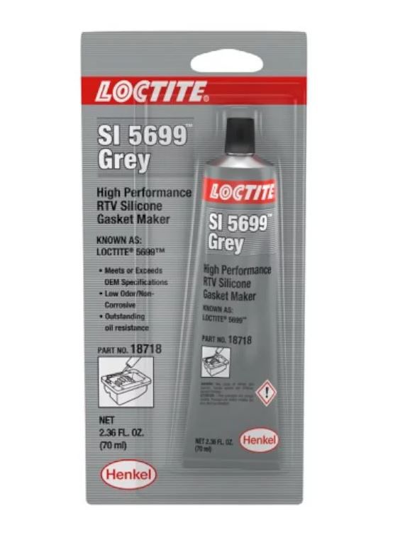 Cola Silicone Adesivo Junta Loctite Grey 5699 Cinza 70g