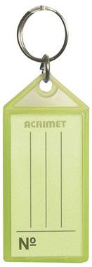 Chaveiro Acrimet 140 plastico com etiqueta amarelo