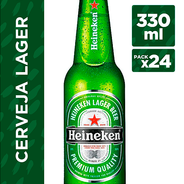 CERVEJA 330ML HEINEKEN LONG NECK UN