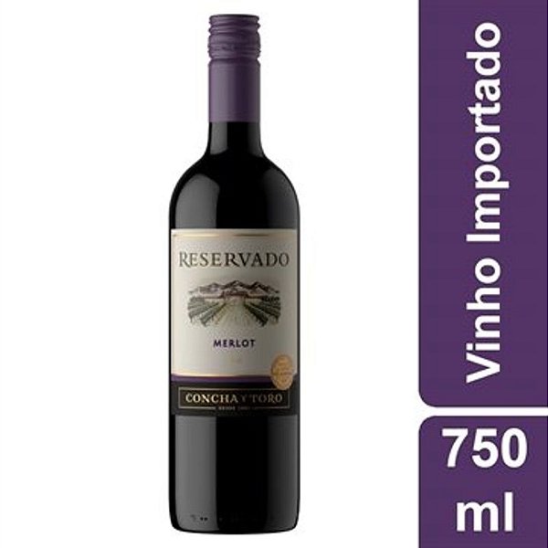VINHO CONCHA Y TORO MERLOT MEIO SECO