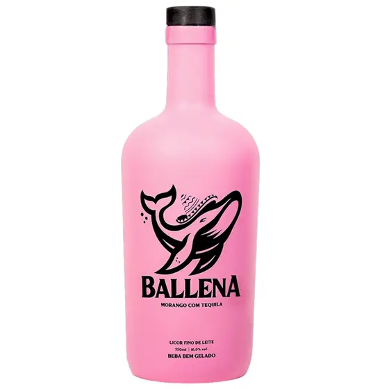 LICOR BALLENA MORANGO/TEQUILA 750ML