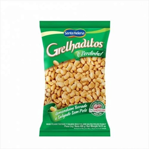 AMENDOIM GRELHADITOS S/PELE 400G