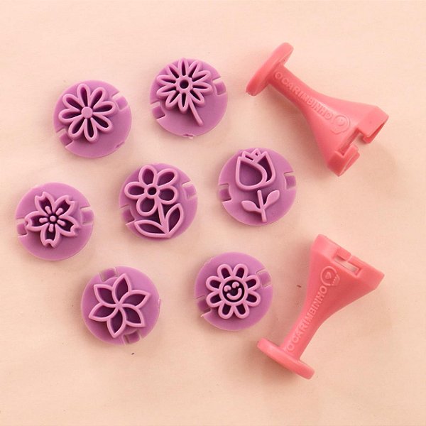 Carimbos para brigadeiros - Flores