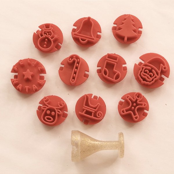 Carimbos para brigadeiros - Natal