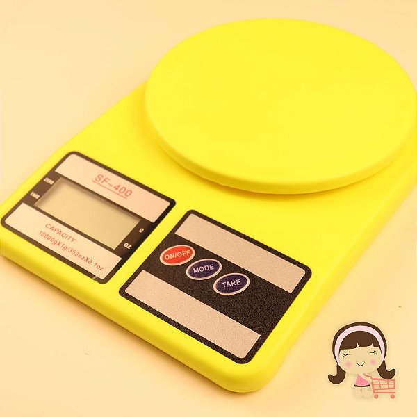 Balança Digital 10 KG - Amarela