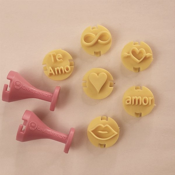 Carimbos para brigadeiros - Romântico