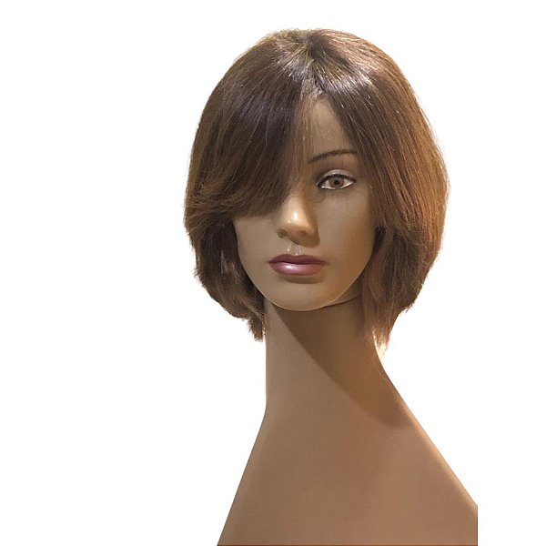 Peruca Lace Cabelo Humano: Louro Escuro - Liso