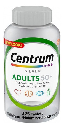Centrum Silver Multivitamínico Adulto 50+ - 325 Tabletes