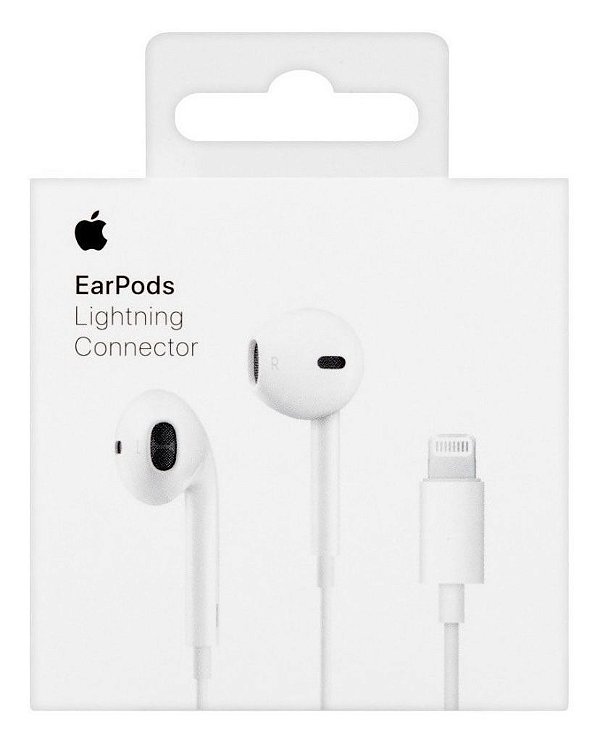 Fone de Ouvido EarPods com Conector Lightning Branco - Apple