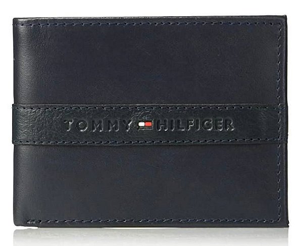 Carteira Masculina Tommy Hilfiger de Couro - Preto