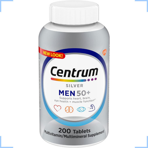 Centrum Silver Men 50 + Homem Multivitaminico 275 Cáps Importado