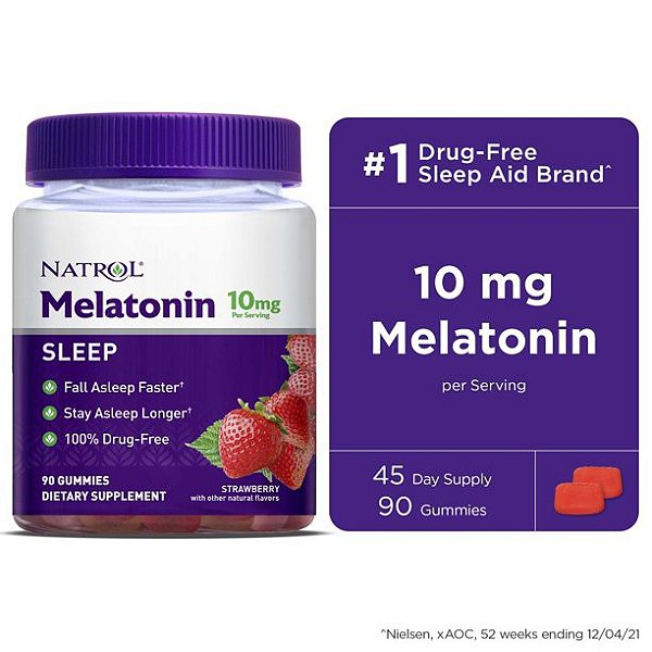Melatonina 10mg - 90 Gomas Natrol