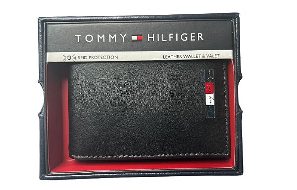 Carteira Tommy Hilfiger Com Sistema Rfid - Original Importada