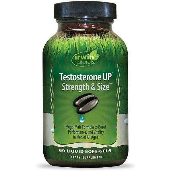 Testosterona Naturals Up, Força e Tamanho, 60 Softgels