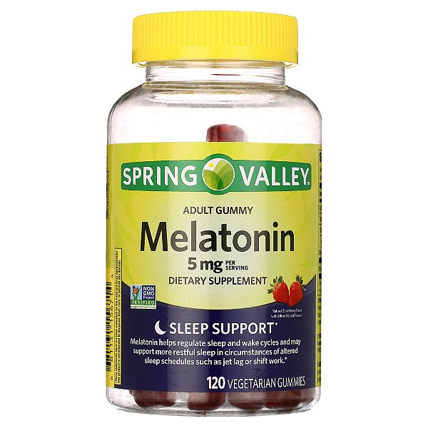Melatonina 5mg - 120 Gomas SPRING VALLEY