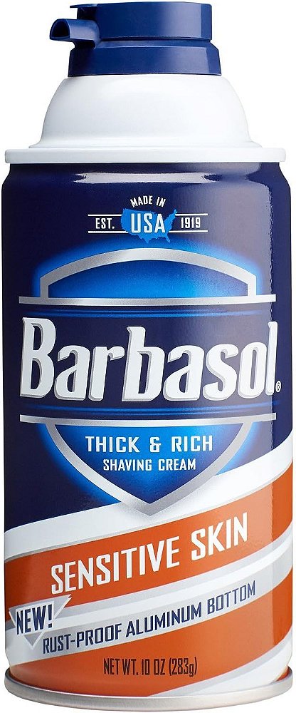 Barbasol Espuma Barba Shaving e Cream Sensitive Skin 283g