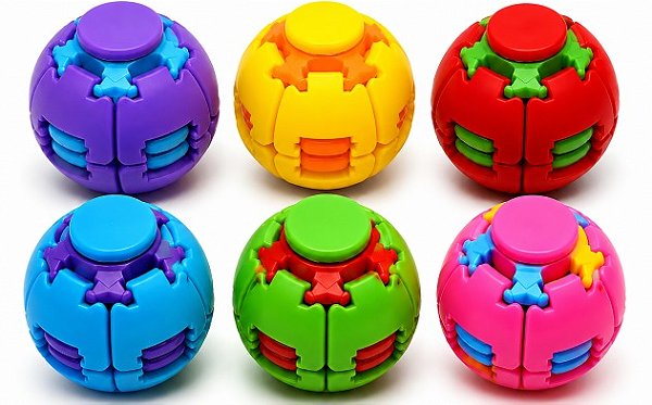 Spinner Ball Bolinha Giratória Incrivel Anti Estress Fidget - Multicor