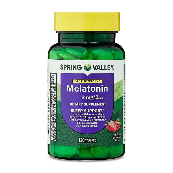 Melatonina 3mg - FAST-DISSOLVE SPRING VALLEY