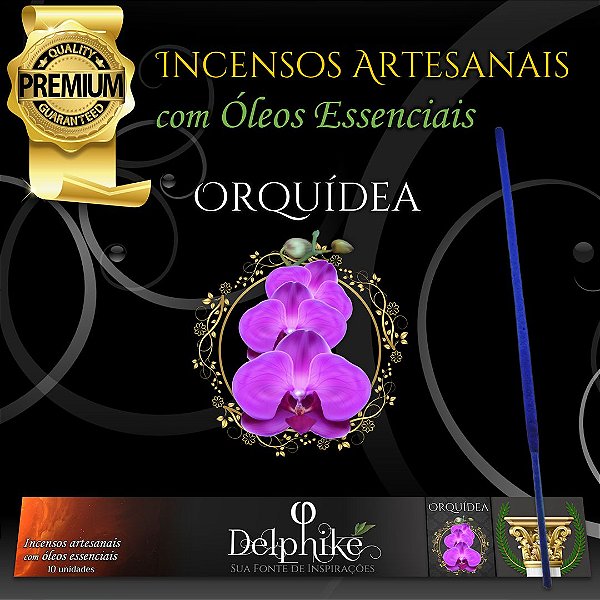 Incenso Artesanal Delphiké - Orquídea 10 unidades
