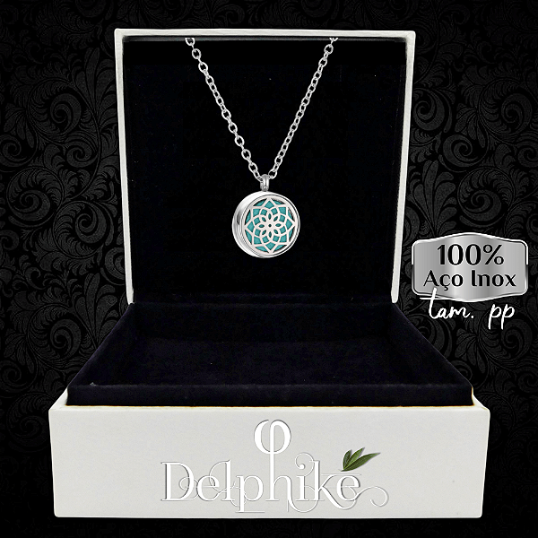 Difusor Pessoal - Colar com Pingente Inox (Mandala) PP