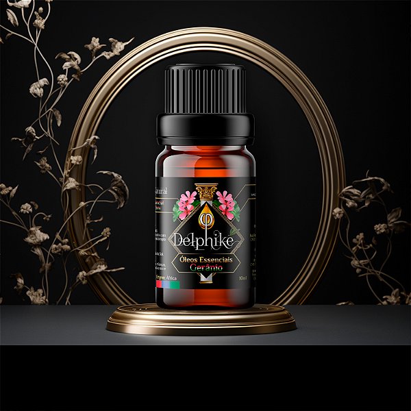 Óleo Essencial de Gerânio Delphiké - 10ml  (100% Puro e Natural)