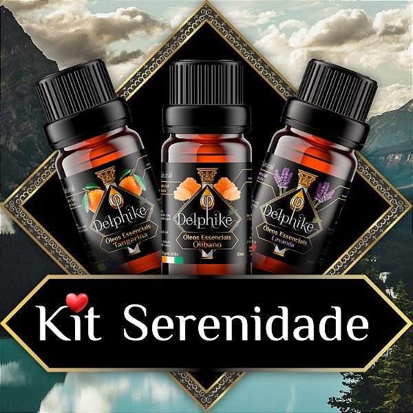 Kit Serenidade ❤️🛒 3x OEs Delphiké (Lavanda - Olíbano - Tangerina)