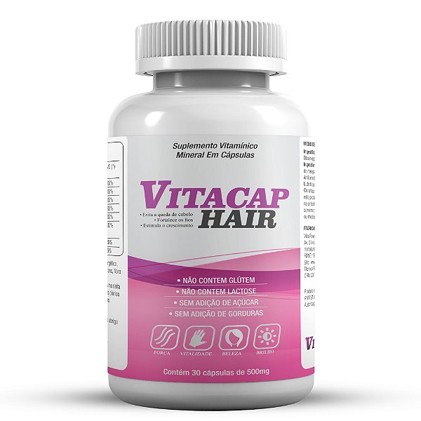 vitamina p/ cabelo VitaCap Hair 30 cápsulas - Vita Power