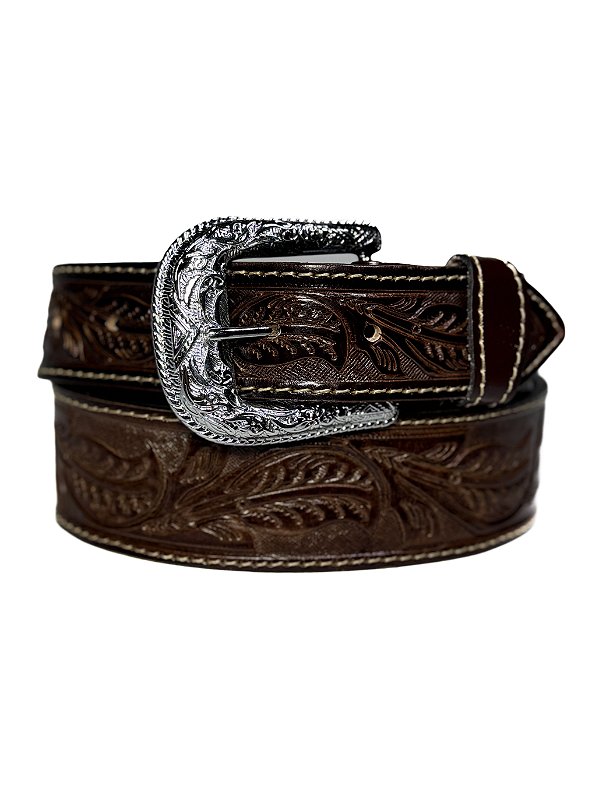 Cinto Floral - couro