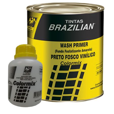 WASH PRIMER FUNDO FOSFATIZANTE AMARELO 600ML + CATALISADOR 300ML - BRAZILIAN