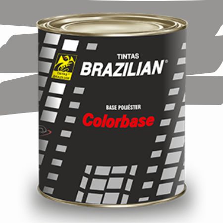 TINTA POLIESTER BRAZILIAN CINZA CROMO PEROL. FIAT 08 900ml
